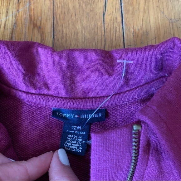 TOMMY Hilfiger | Kids/Toddler Purple Zip up Ruffle Jacket - Size 12 month - Picture 2 of 5